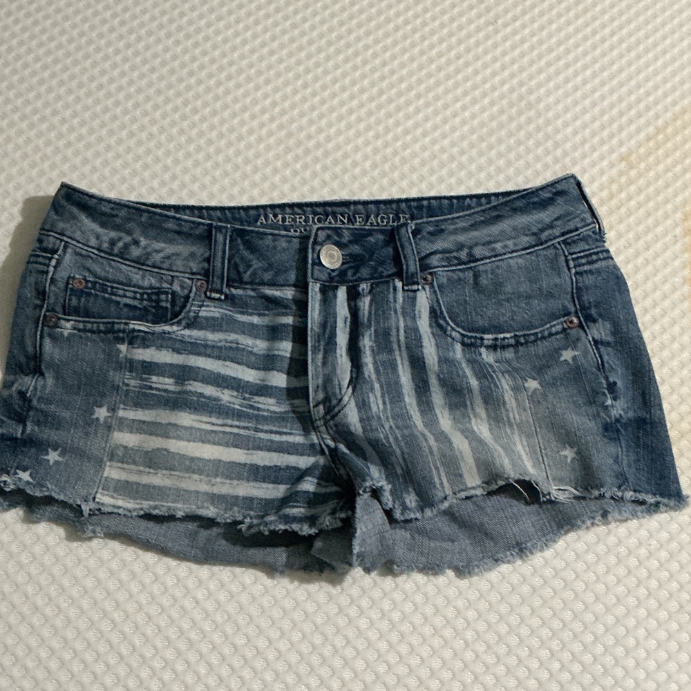 American Eagle Outfitters Starry Blue Jean Shorts